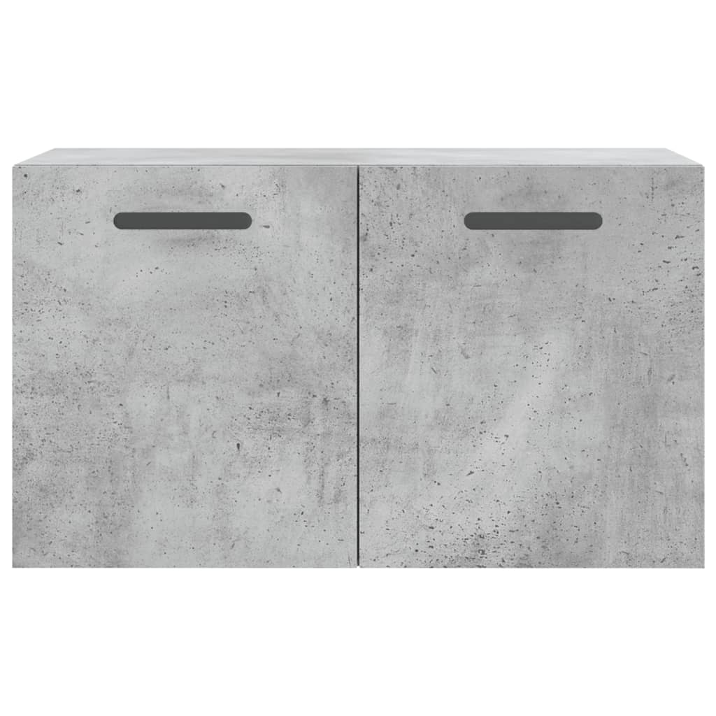 Wandkast 60X36,5X35 Cm Bewerkt Hout Betongrijs
