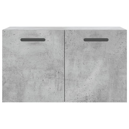 Wandkast 60X36,5X35 Cm Bewerkt Hout Betongrijs