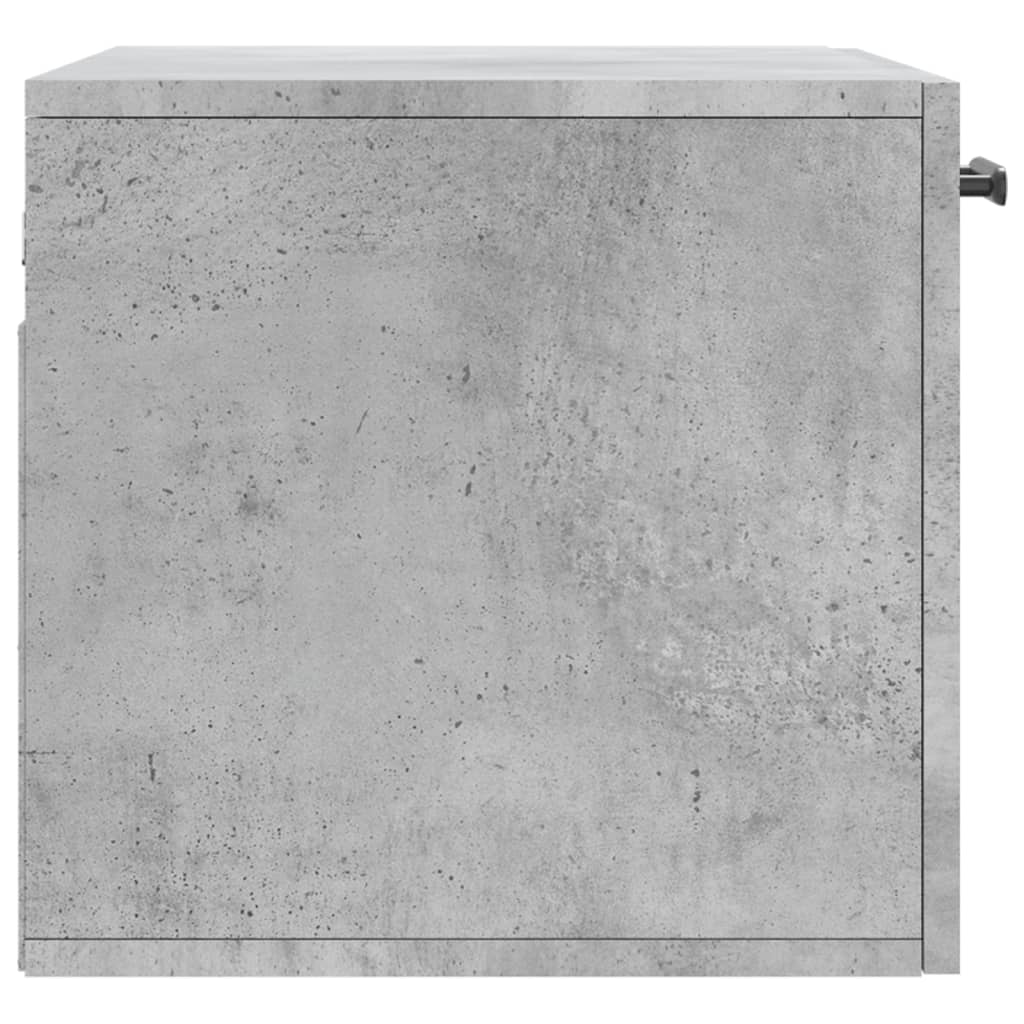 Wandkast 60X36,5X35 Cm Bewerkt Hout Betongrijs