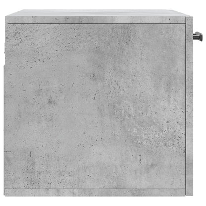 Wandkast 60X36,5X35 Cm Bewerkt Hout Betongrijs