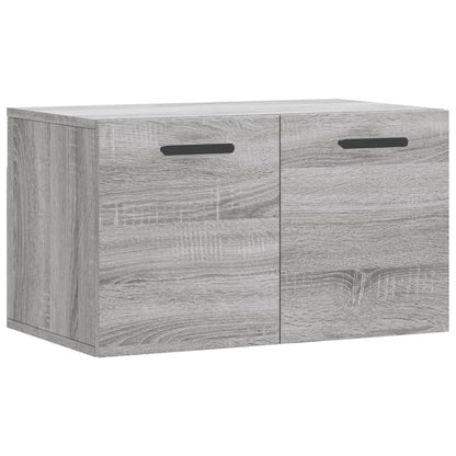 Wandkast 60X36,5X35 Cm Bewerkt Hout Grijs Sonoma Eikenkleurig