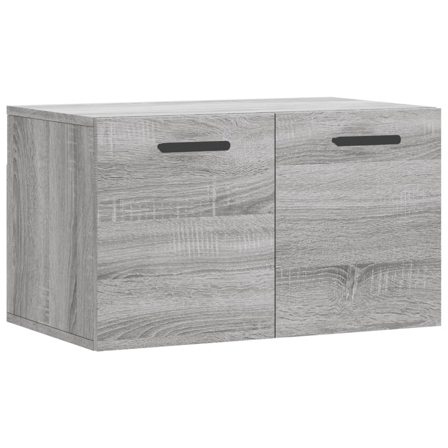 Wandkast 60X36,5X35 Cm Bewerkt Hout Grijs Sonoma Eikenkleurig