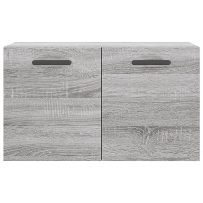 Wandkast 60X36,5X35 Cm Bewerkt Hout Grijs Sonoma Eikenkleurig