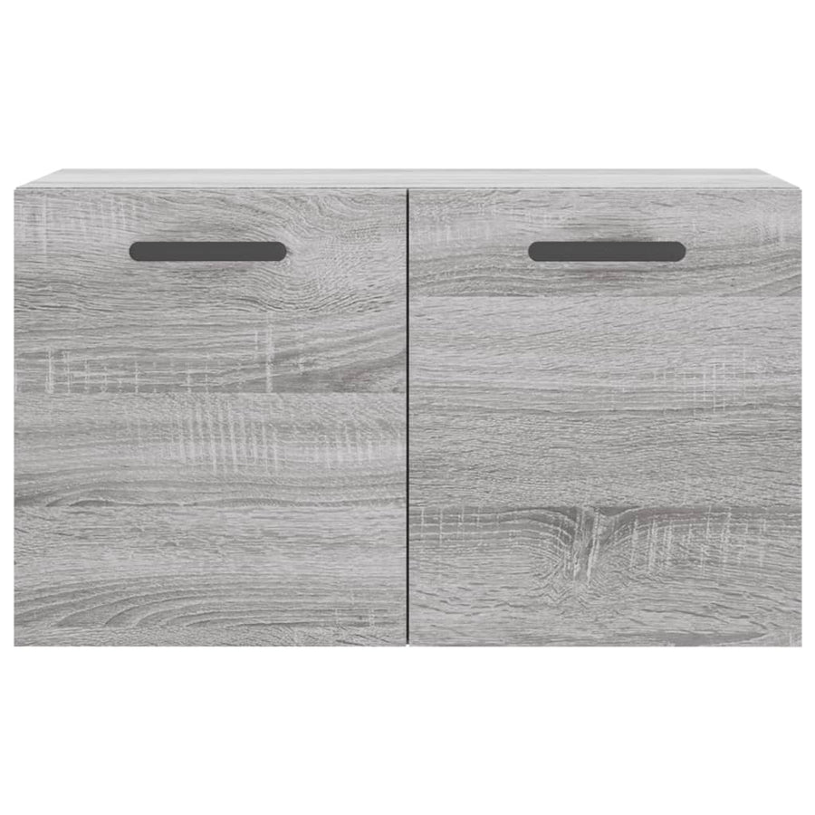 Wandkast 60X36,5X35 Cm Bewerkt Hout Grijs Sonoma Eikenkleurig