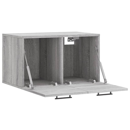 Wandkast 60X36,5X35 Cm Bewerkt Hout Grijs Sonoma Eikenkleurig