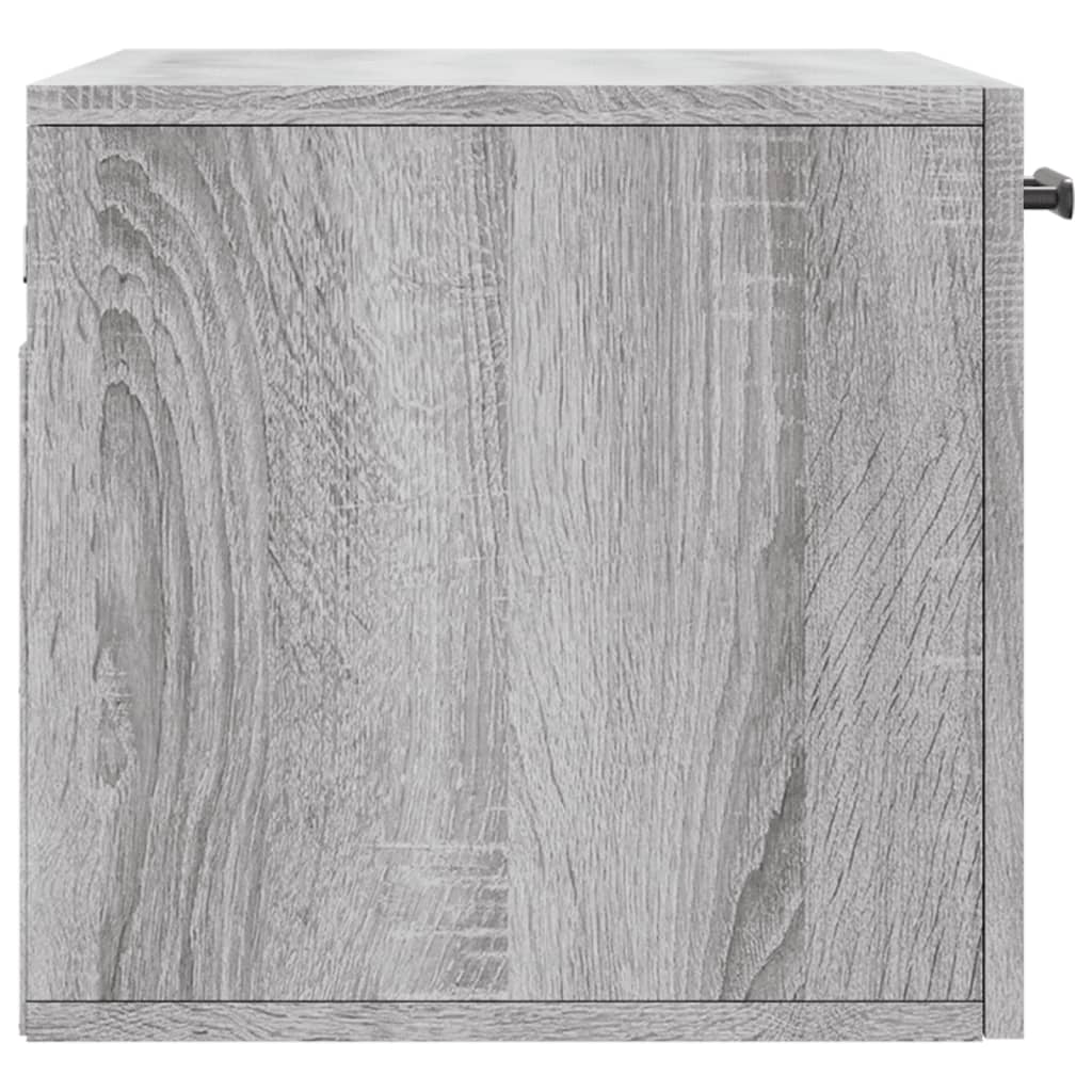 Wandkast 60X36,5X35 Cm Bewerkt Hout Grijs Sonoma Eikenkleurig