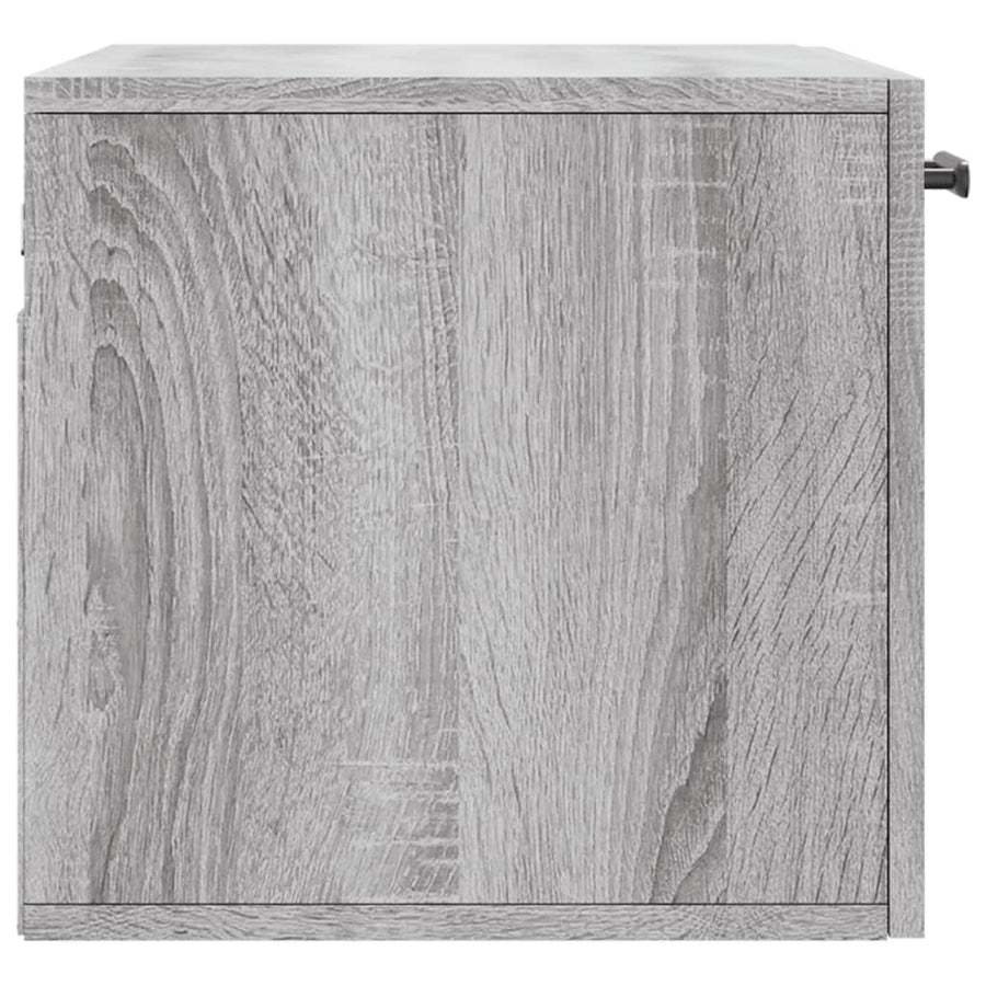 Wandkast 60X36,5X35 Cm Bewerkt Hout Grijs Sonoma Eikenkleurig