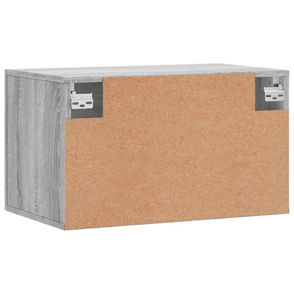 Wandkast 60X36,5X35 Cm Bewerkt Hout Grijs Sonoma Eikenkleurig