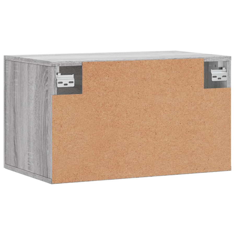 Wandkast 60X36,5X35 Cm Bewerkt Hout Grijs Sonoma Eikenkleurig