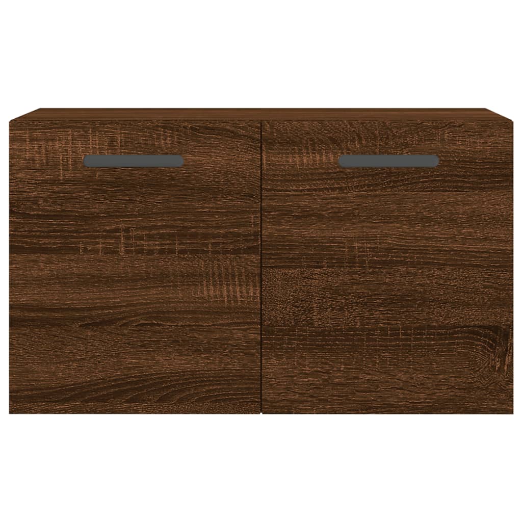 Wandkast 60X36,5X35 Cm Bewerkt Hout Bruin Eikenkleur