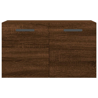 Wandkast 60X36,5X35 Cm Bewerkt Hout Bruin Eikenkleur