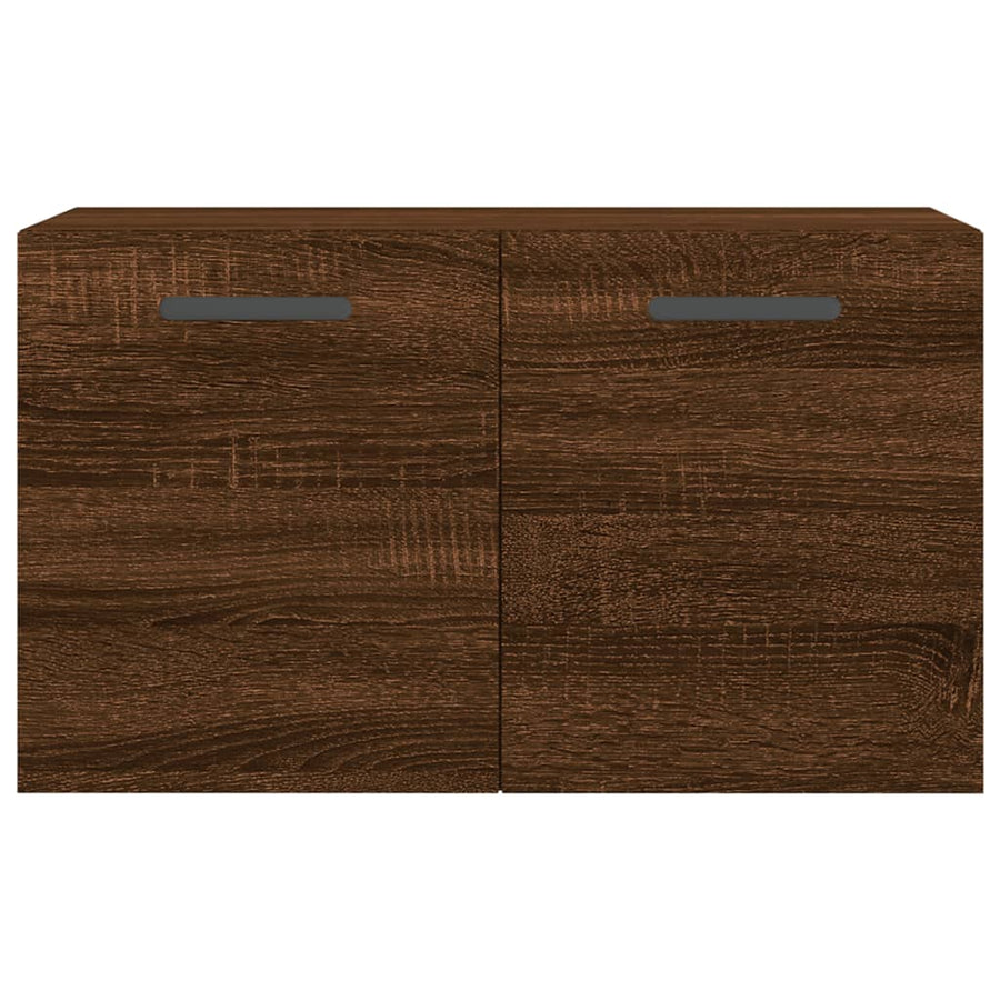 Wandkast 60X36,5X35 Cm Bewerkt Hout Bruin Eikenkleur