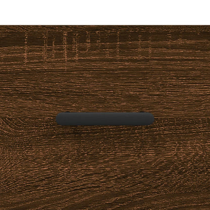 Wandkast 60X36,5X35 Cm Bewerkt Hout Bruin Eikenkleur