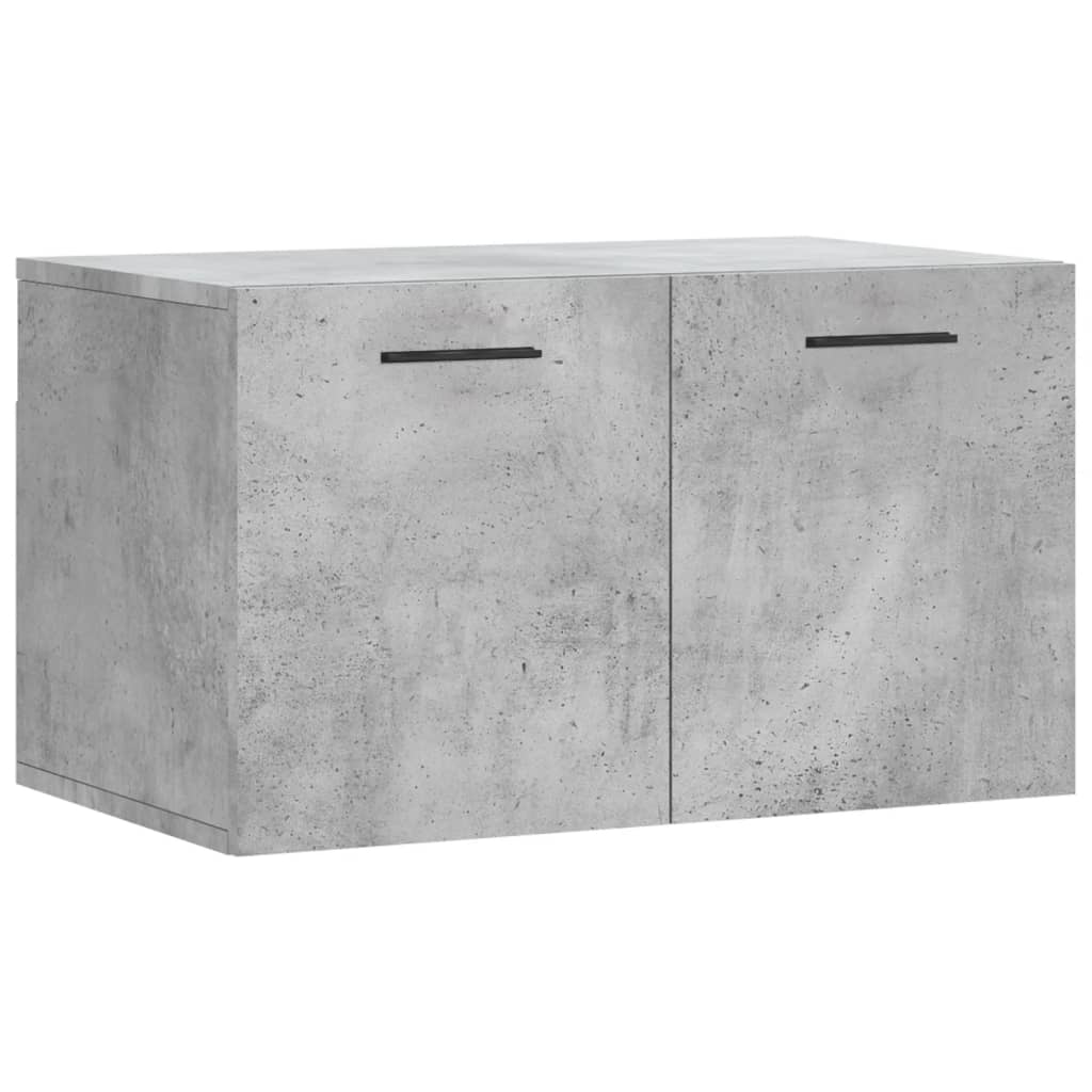 Wandkast 60X36,5X35 Cm Bewerkt Hout Betongrijs