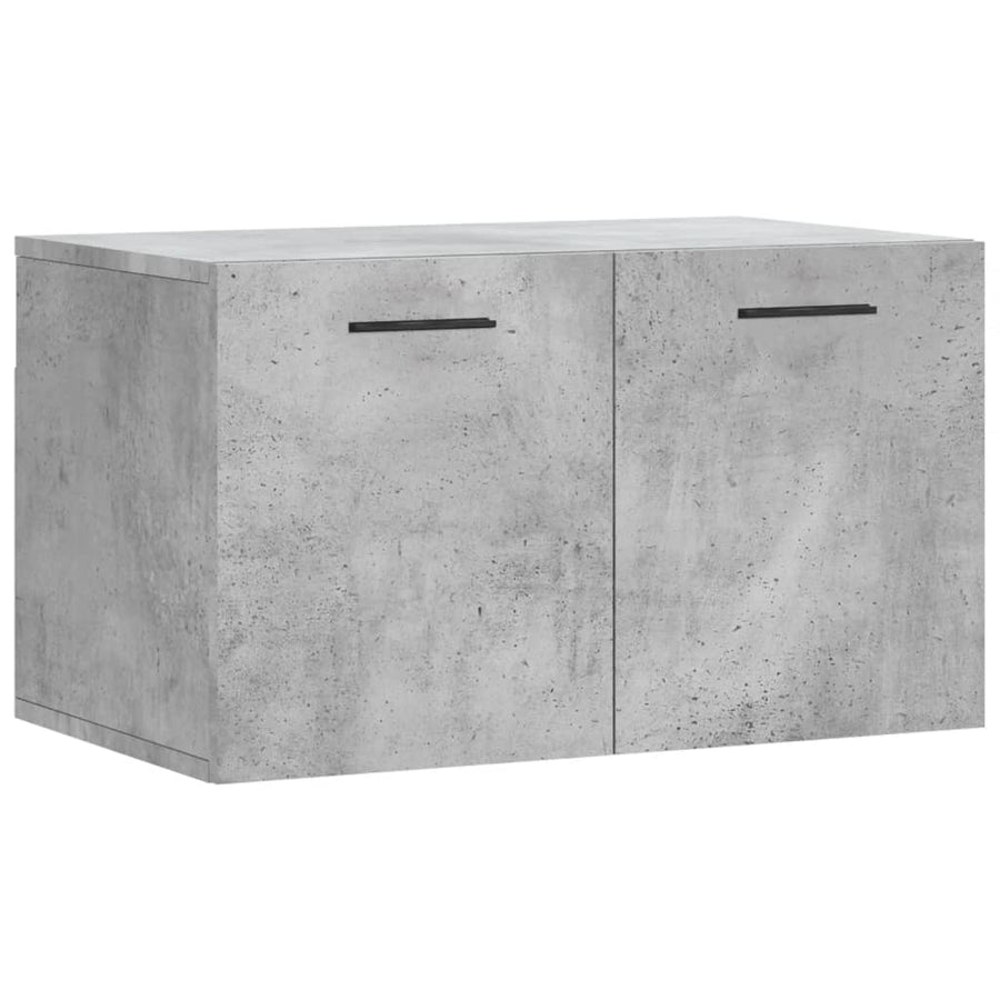 Wandkast 60X36,5X35 Cm Bewerkt Hout Betongrijs