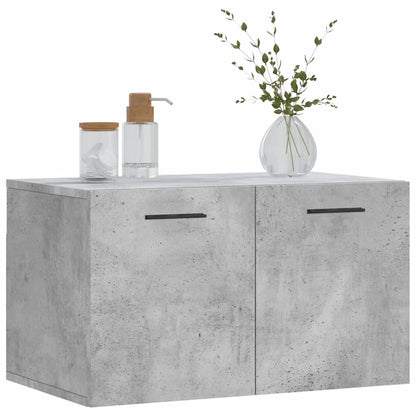 Wandkast 60X36,5X35 Cm Bewerkt Hout Betongrijs