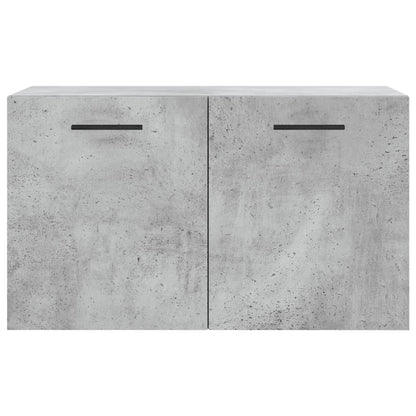 Wandkast 60X36,5X35 Cm Bewerkt Hout Betongrijs