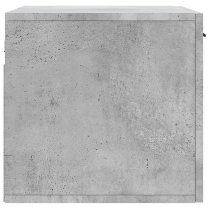 Wandkast 60X36,5X35 Cm Bewerkt Hout Betongrijs
