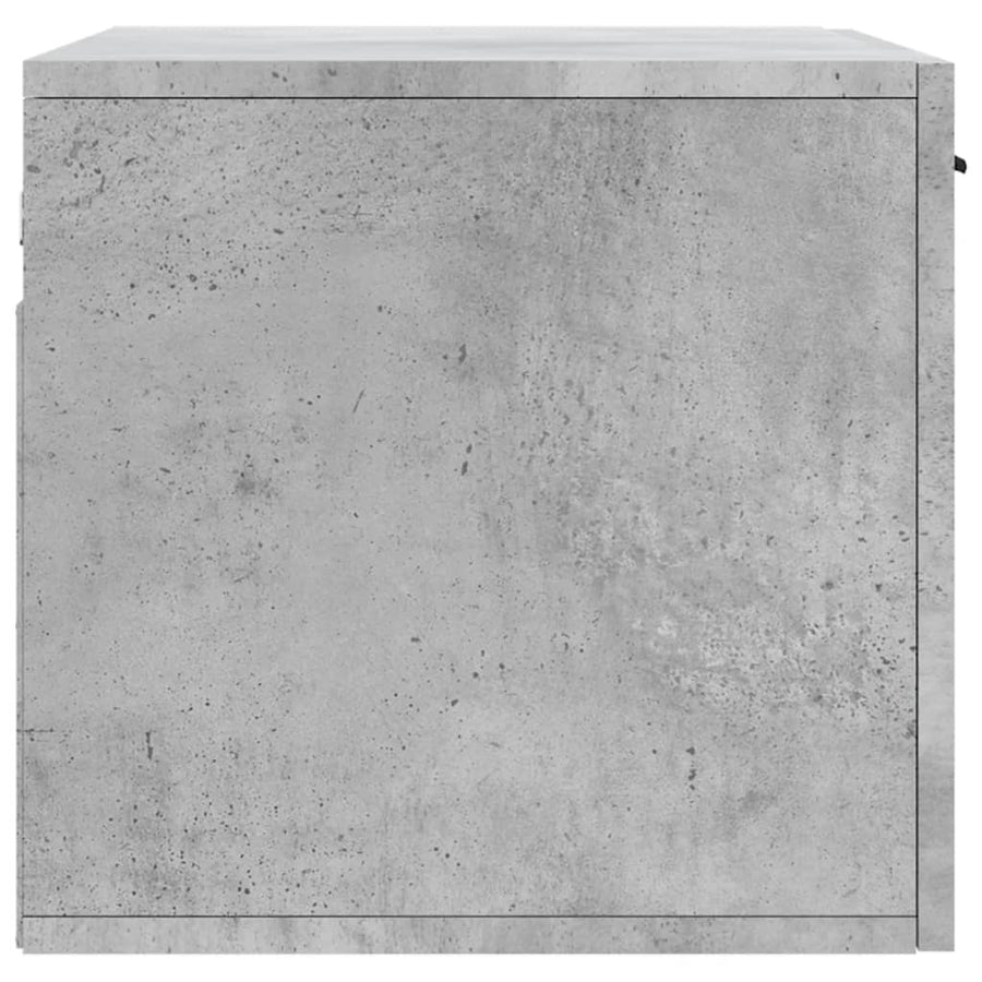 Wandkast 60X36,5X35 Cm Bewerkt Hout Betongrijs