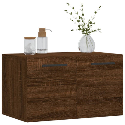 Wandkast 60X36,5X35 Cm Bewerkt Hout Bruin Eikenkleur