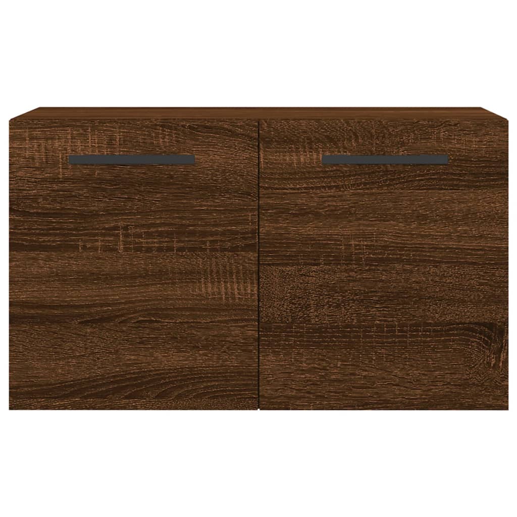 Wandkast 60X36,5X35 Cm Bewerkt Hout Bruin Eikenkleur