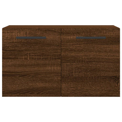 Wandkast 60X36,5X35 Cm Bewerkt Hout Bruin Eikenkleur