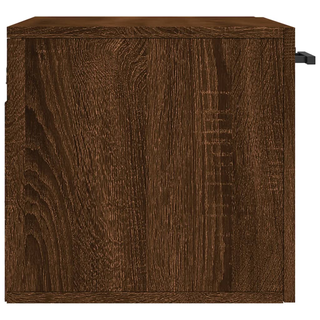 Wandkast 60X36,5X35 Cm Bewerkt Hout Bruin Eikenkleur