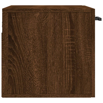 Wandkast 60X36,5X35 Cm Bewerkt Hout Bruin Eikenkleur