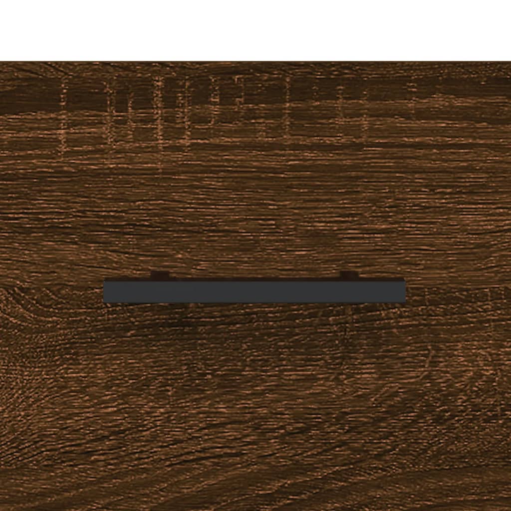 Wandkast 60X36,5X35 Cm Bewerkt Hout Bruin Eikenkleur