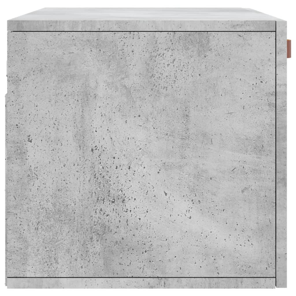 Wandkast 80x36,5x35 cm bewerkt hout betongrijs