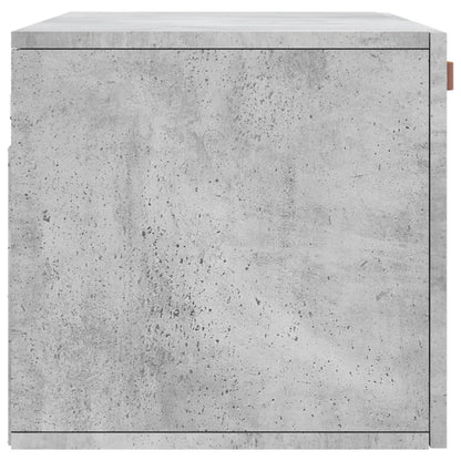 Wandkast 80x36,5x35 cm bewerkt hout betongrijs