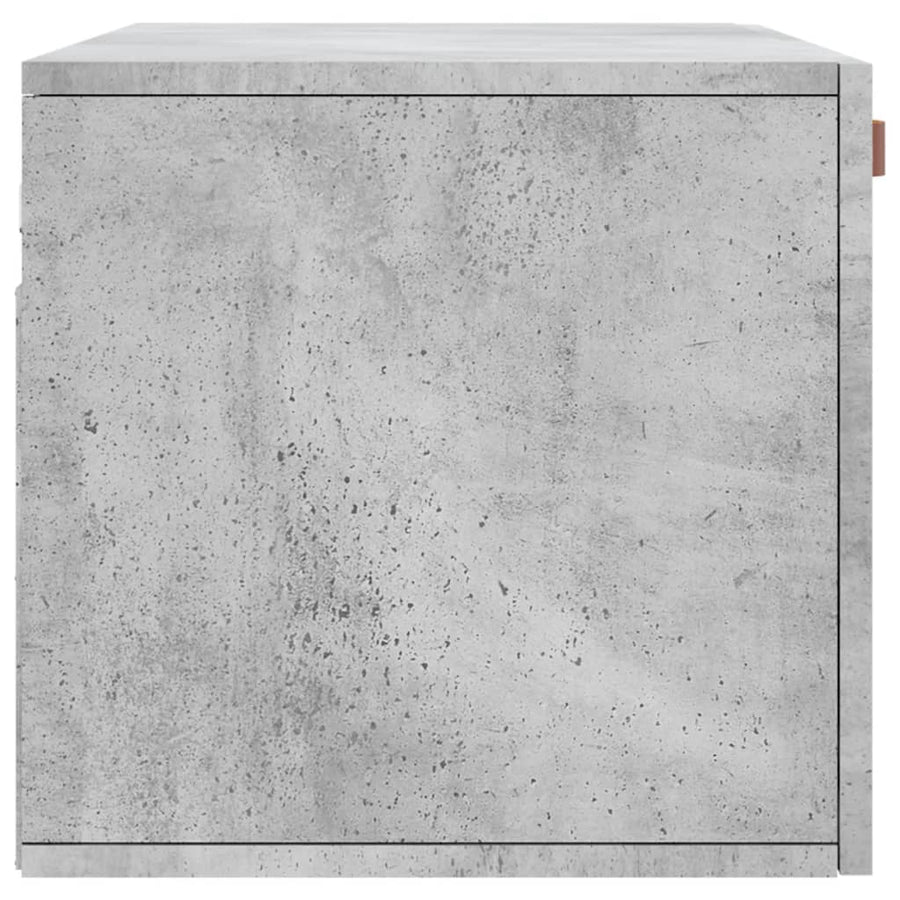 Wandkast 80x36,5x35 cm bewerkt hout betongrijs