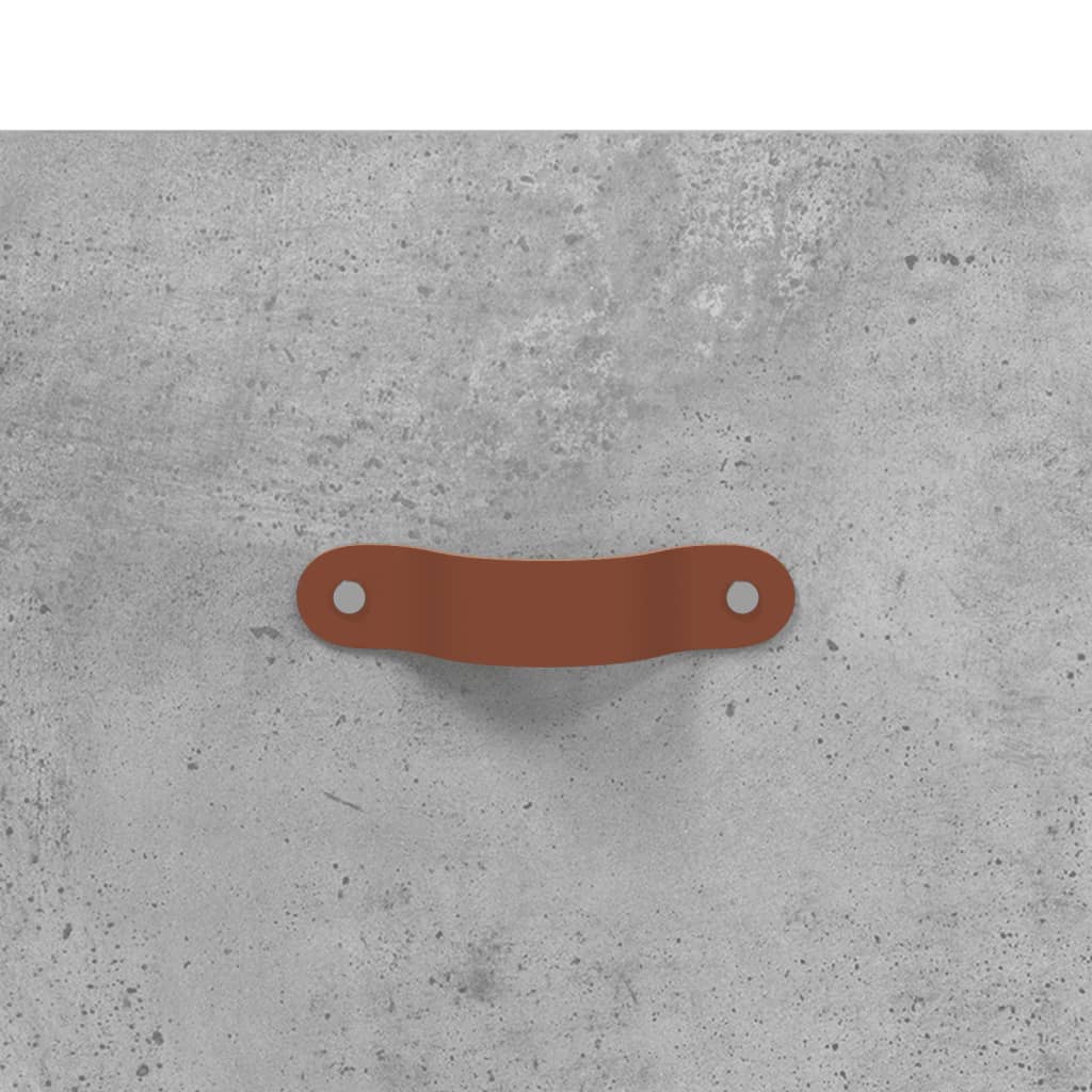 Wandkast 80x36,5x35 cm bewerkt hout betongrijs