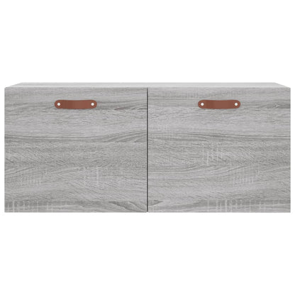 Wandkast 80x36,5x35 cm bewerkt hout grijs sonoma eikenkleurig