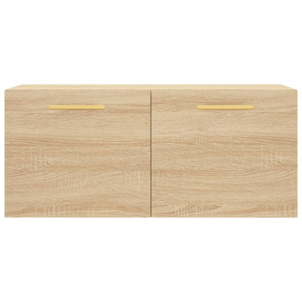 Wandkast 80x36,5x35 cm bewerkt hout sonoma eikenkleurig
