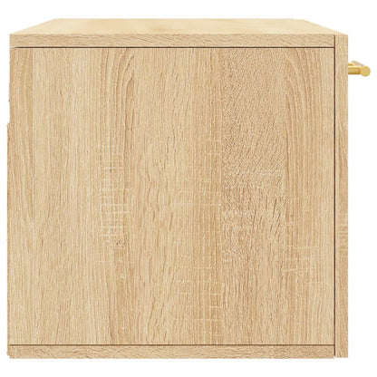Wandkast 80x36,5x35 cm bewerkt hout sonoma eikenkleurig