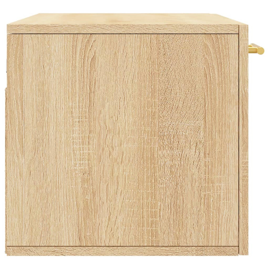 Wandkast 80x36,5x35 cm bewerkt hout sonoma eikenkleurig