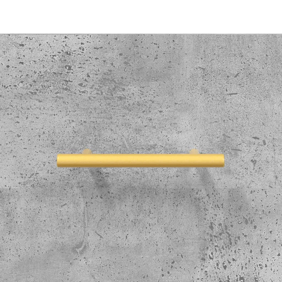 Wandkast 80X36,5X35 Cm Bewerkt Hout Betongrijs