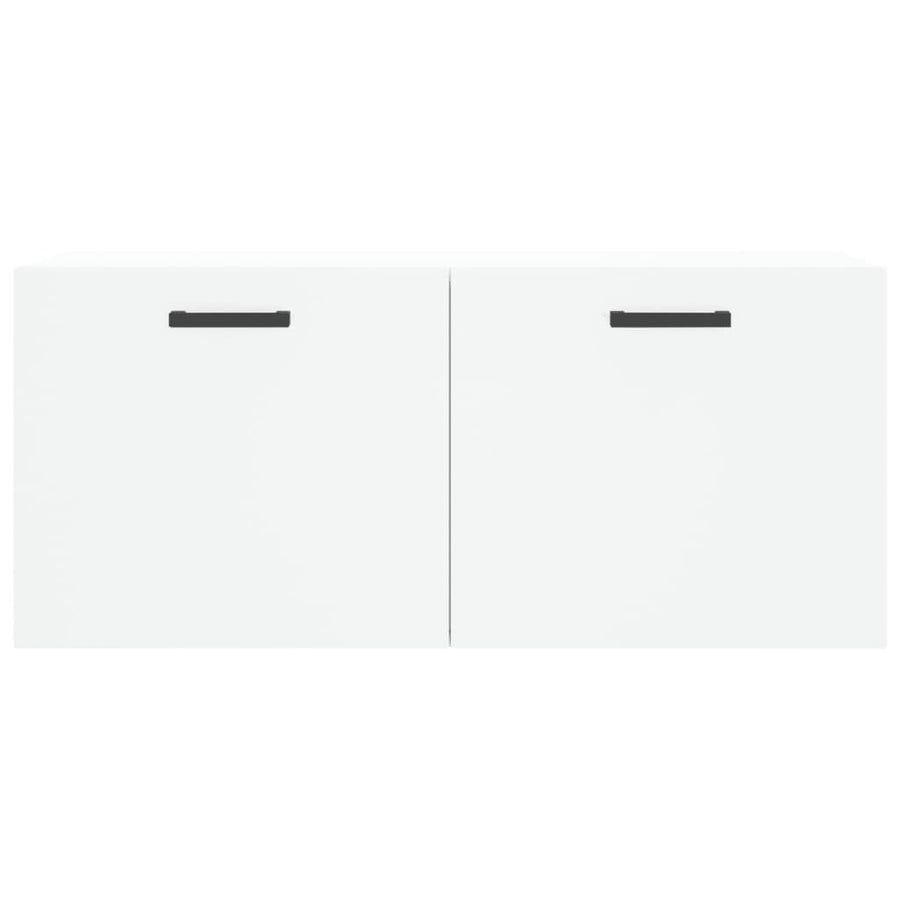 Wandkast 80x36,5x35 cm bewerkt hout wit