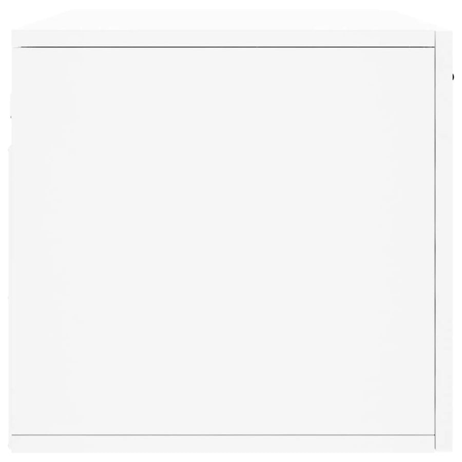 Wandkast 80x36,5x35 cm bewerkt hout wit