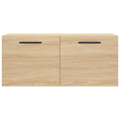 Wandkast 80x36,5x35 cm bewerkt hout sonoma eikenkleurig