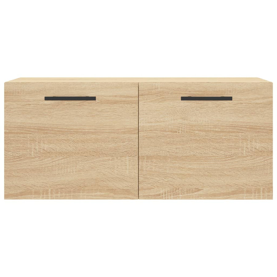 Wandkast 80x36,5x35 cm bewerkt hout sonoma eikenkleurig
