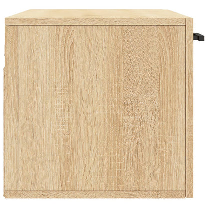 Wandkast 80x36,5x35 cm bewerkt hout sonoma eikenkleurig