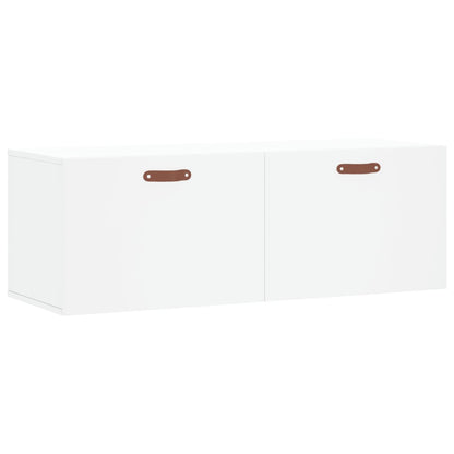 Wandkast 100X36,5X35 Cm Bewerkt Hout Wit