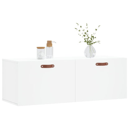 Wandkast 100X36,5X35 Cm Bewerkt Hout Wit