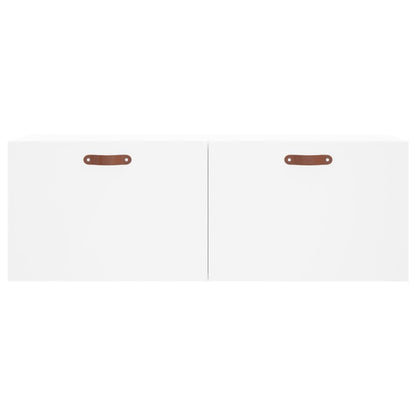 Wandkast 100X36,5X35 Cm Bewerkt Hout Wit