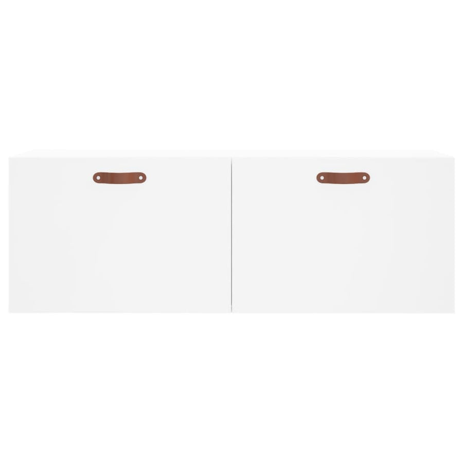 Wandkast 100X36,5X35 Cm Bewerkt Hout Wit