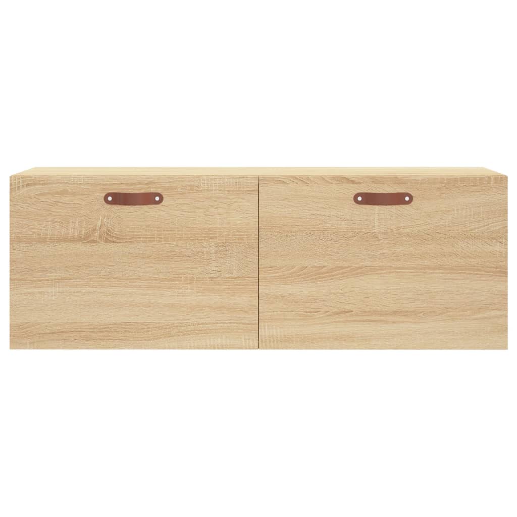 Wandkast 100X36,5X35 Cm Bewerkt Hout Kleurig 100 x 36.5 x 35 cm Sonoma eiken