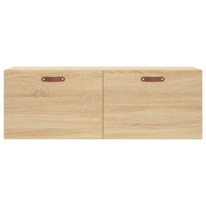 Wandkast 100X36,5X35 Cm Bewerkt Hout Kleurig 100 x 36.5 x 35 cm Sonoma eiken