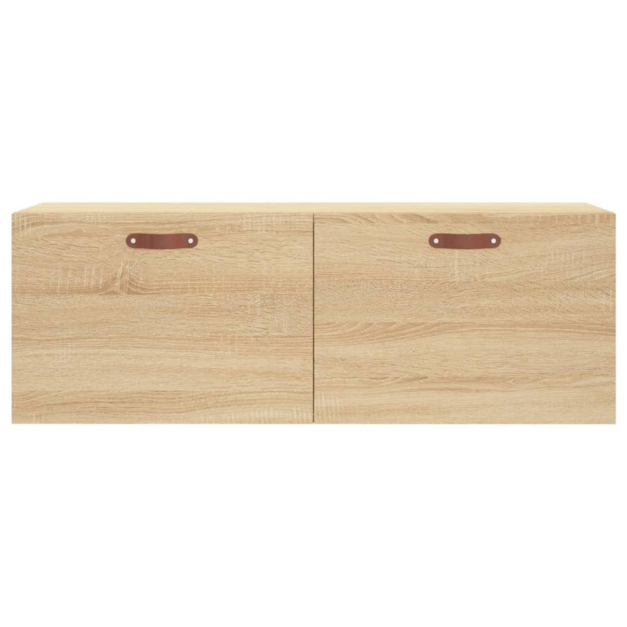 Wandkast 100X36,5X35 Cm Bewerkt Hout Kleurig 100 x 36.5 x 35 cm Sonoma eiken